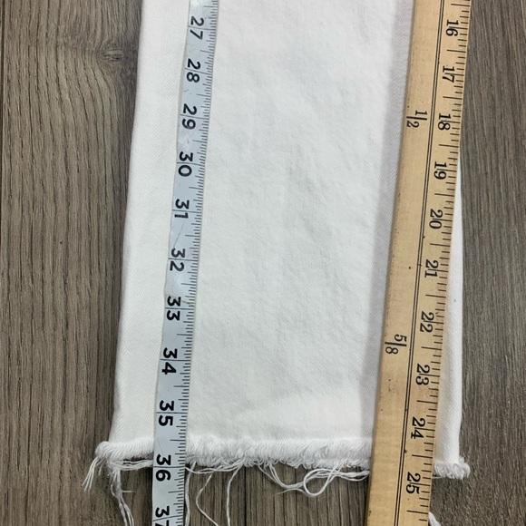 AGOLDE Riley Jeans High Rise Straight Crop Womens 25 Stretch in Sour Cream - Picture 6 of 11